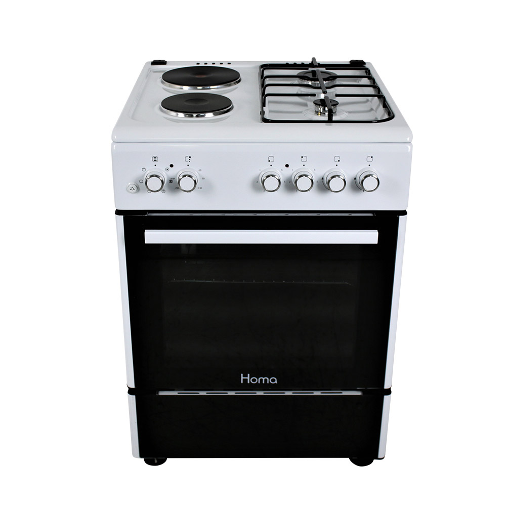 Голяма готварска печка Homa ELC-R601G, 2Г+2Е